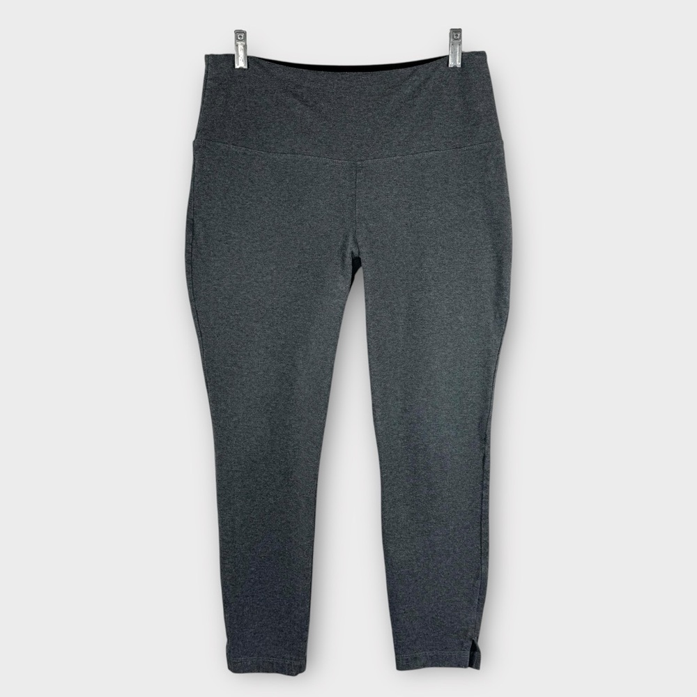 Lysse Gray Ponte Leggings XL Tummy Control Flattering 4-Way Stretch Charcoal